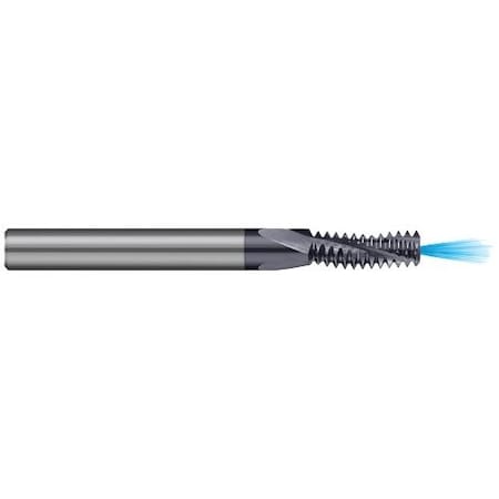 Harvey Tool 0.0650 in. dia. x 1/8 in. Carbide Multi-Form 2-56 Thread Milling Cutter Coolant Through, 3 Flutes 17310-C3